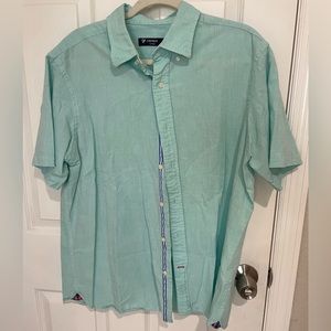 Teal Cremeiux short sleeve button down